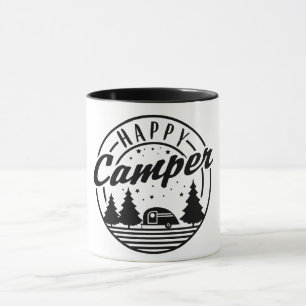 Caneca Árvores de Camisa Feliz e Camp Trailer