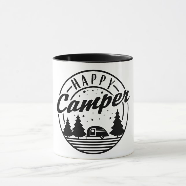 Caneca Árvores de Camisa Feliz e Camp Trailer (Centro)