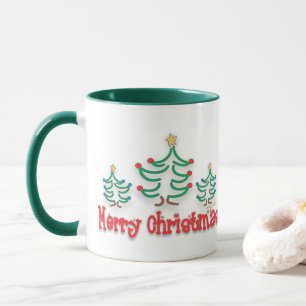 Caneca Árvores de Natal "Whimsical"