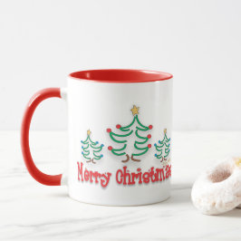 Caneca Árvores de Natal "Whimsical"