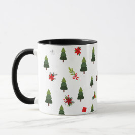Caneca Árvores e Arcos de Natal