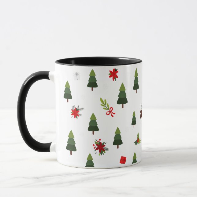 Caneca Árvores e Arcos de Natal (Esquerda)