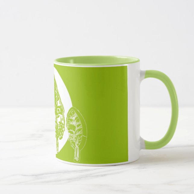 Caneca Árvores Verdes e Lâmpadas (Direita)