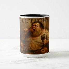 Caneca As 7 Virtudes Satânicas: Gula