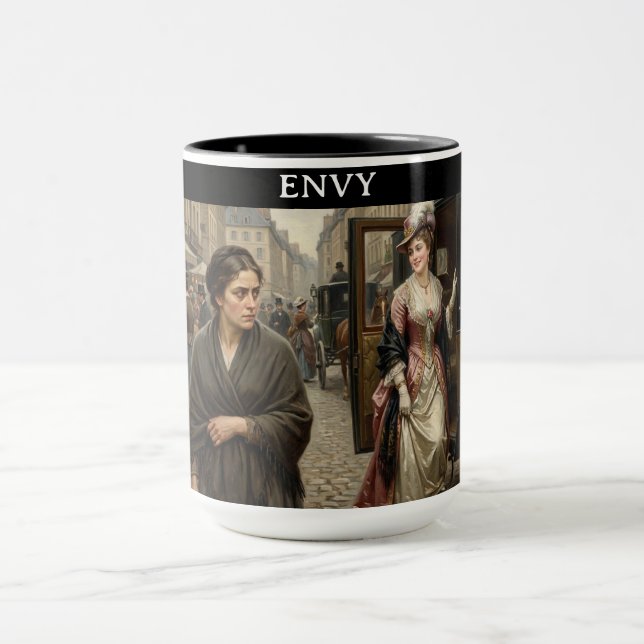 Caneca As 7 Virtudes Satânicas: Inveja (Centro)