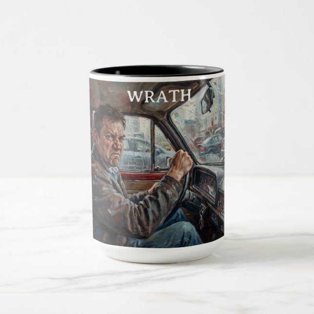 Caneca As 7 Virtudes Satânicas: Ira  (Centro)