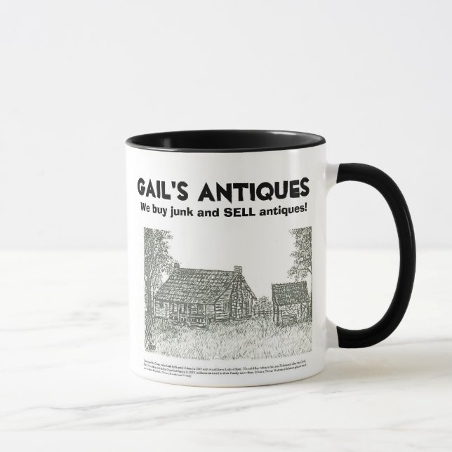 Caneca As antiguidades de Gail, nós compramos a sucata e (Direita)