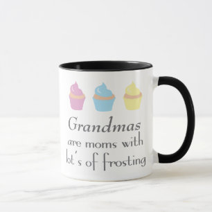 Caneca As avós são mães com lotes do glacé