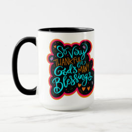 Caneca As Bênçãos de Deus Religioso Citam a Inspiração