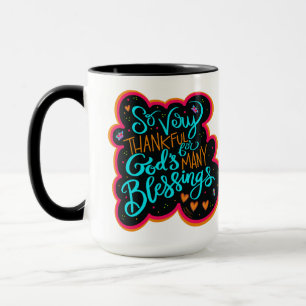 Caneca As Bênçãos de Deus Religioso Citam a Inspiração