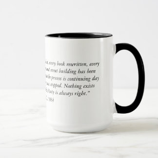 Caneca As citações desde 1984 dois de George Orwell