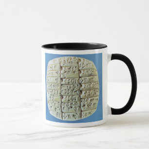 Caneca As contas apresentam com roteiro cuneiform, c.2400