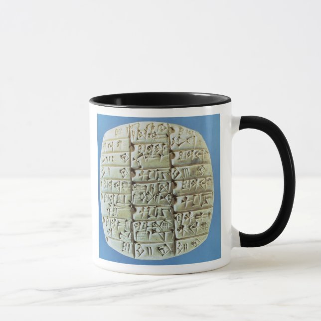 Caneca As contas apresentam com roteiro cuneiform, c.2400 (Direita)