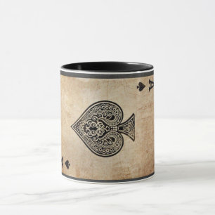 Caneca Ás de espadas travesseiro decorativo