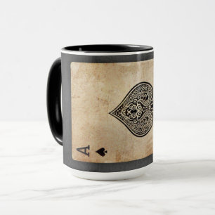 Caneca Ás de espadas travesseiro decorativo
