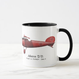 Caneca Ás de vôo vermelho do Baron Manfred von Richthofen