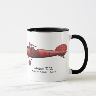 Caneca Ás de vôo vermelho do Baron Manfred von Richthofen