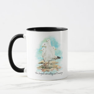 Caneca As Gaivotas Estão Ligando E Eu Preciso Ir