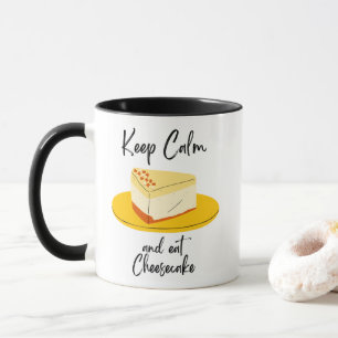 Caneca As Garotas Ouros Ficam Calmas e Comem Cheesecake
