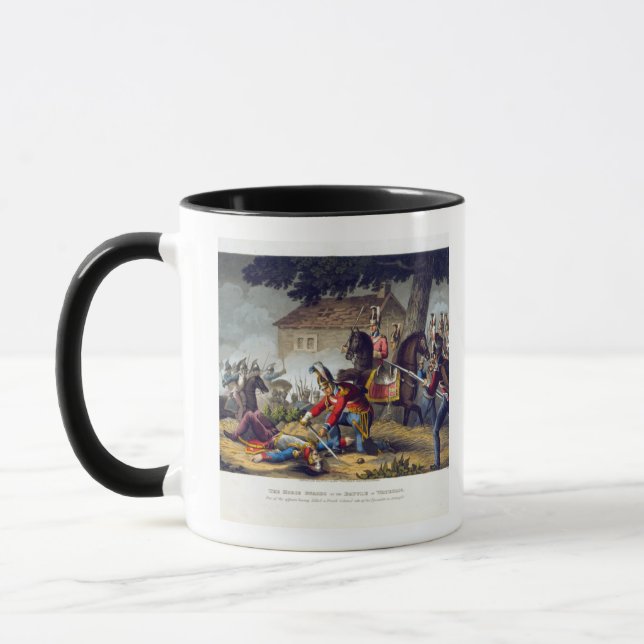 Caneca As guardas de cavalo na batalha de Waterloo, (Esquerda)