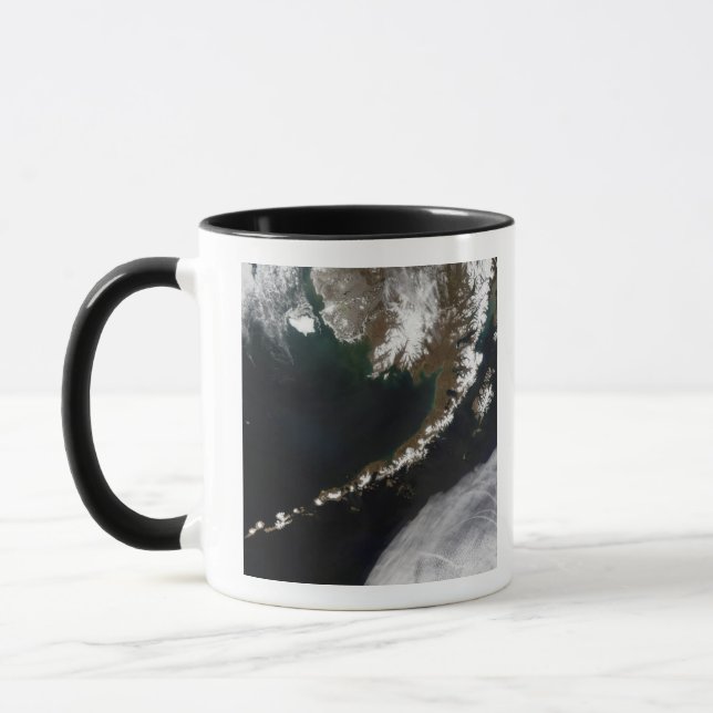 Caneca As ilhas Aleutas e a península do Alasca (Esquerda)