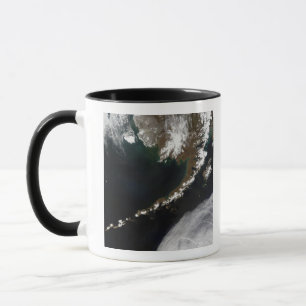 Caneca As ilhas Aleutian e a península do Alasca