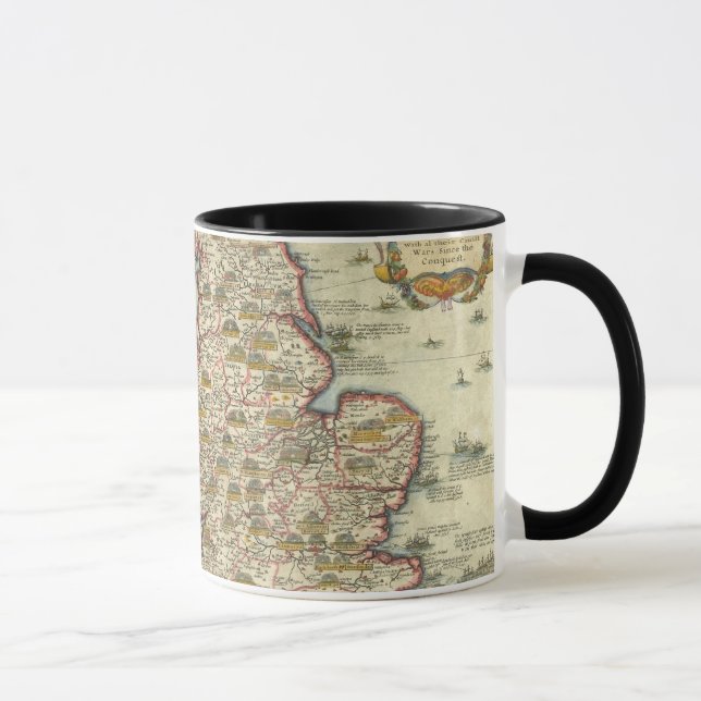 Caneca As invasões de Inglaterra & de Ireland (Direita)