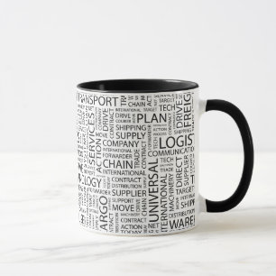 Caneca As LOGÍSTICAS modelam com palavras