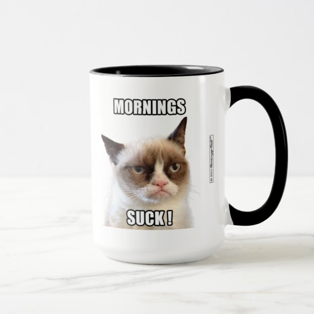 Caneca As manhãs mal-humoradas de Cat™ sugam (Direita)