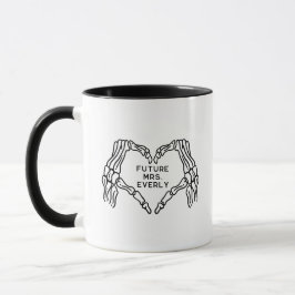 Caneca As mãos do coração da Sra. Mug Gothic