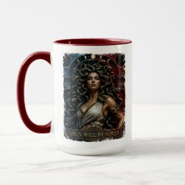 Caneca As Meninas Serão Meninas Arte Feminista da Deusa M