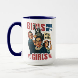 Caneca As Meninas Serão Meninas Empoderamento Feminista R