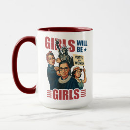 Caneca As Meninas Serão Meninas Empoderamento Feminista R