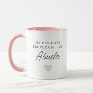 Caneca As Minhas Pessoas Favoritas Chamam-Me Abuela Scrip
