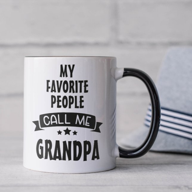 Caneca As Minhas Pessoas Favoritas Chamam-Me Avô (Favorite people call me grandpa coffee mug)