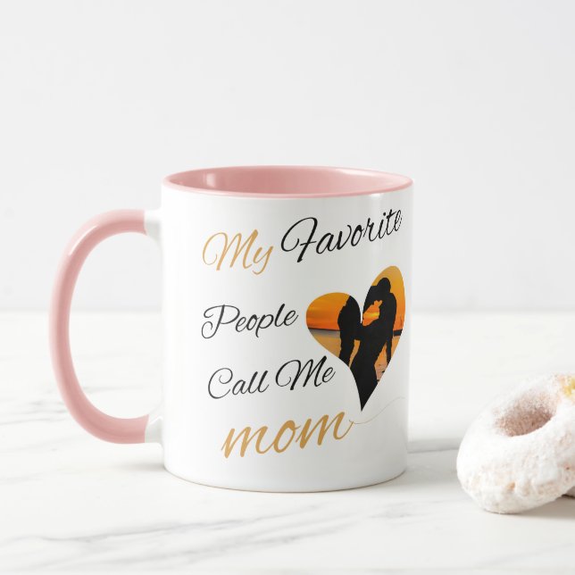 Caneca As minhas Pessoas favoritas chamam-me mãe (Com Donut)