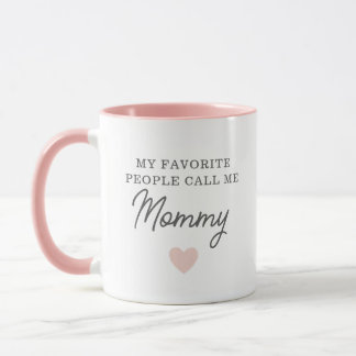 Caneca As Minhas Pessoas Favoritas Chamam-Me Mamãe Script