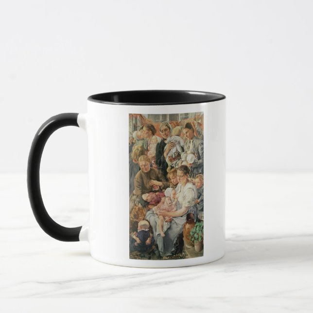 Caneca As mulheres endireitam o painel das idades do (Esquerda)