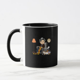 Caneca As mulheres idosas adoram tricotar nascer em outub