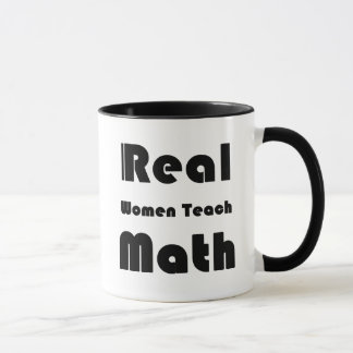 Caneca As mulheres reais ensinam a matemática