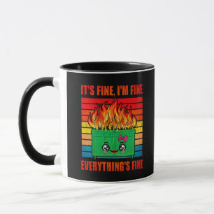 Caneca As mulheres, tudo está bem jogado em fogo