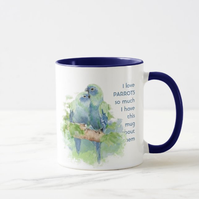 Caneca As PARRÓGIAS De Amor Eu Me Diverti Citar Mug (Direita)