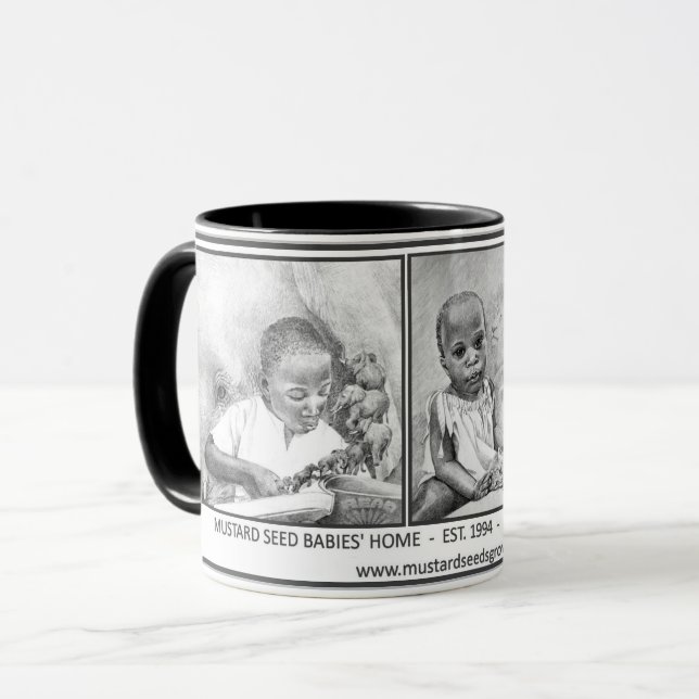 CANECA AS SEMENTES DE MOSTARDA CRESCEM - O DESIGN DA (Frente Esquerda)