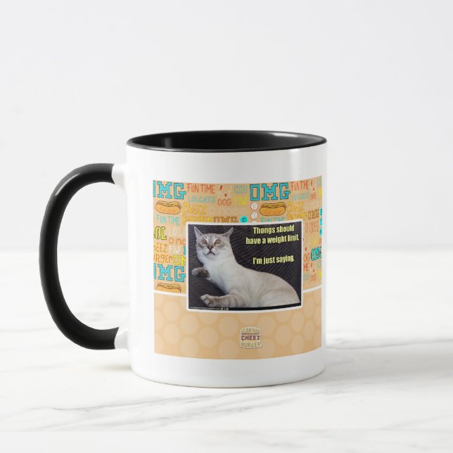 Caneca As tangas devem ter um limite do peso (Esquerda)
