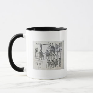 Caneca As últimas rendições astecas de Cuauhtemoc do
