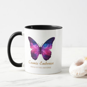 Caneca Asas da Galáxia Borboleta Cósmica