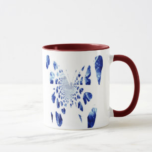 Caneca Asas de Borboleta Azul