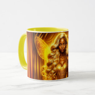 Caneca Asas espumantes elegantes de fadas ouros entonadas