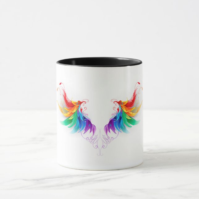 Caneca Asas Fluffy Rainbow (Centro)