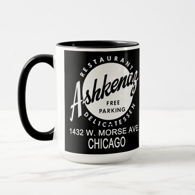Caneca Ashkenaz Delicatessen Restaurant, Chicago (Esquerda)